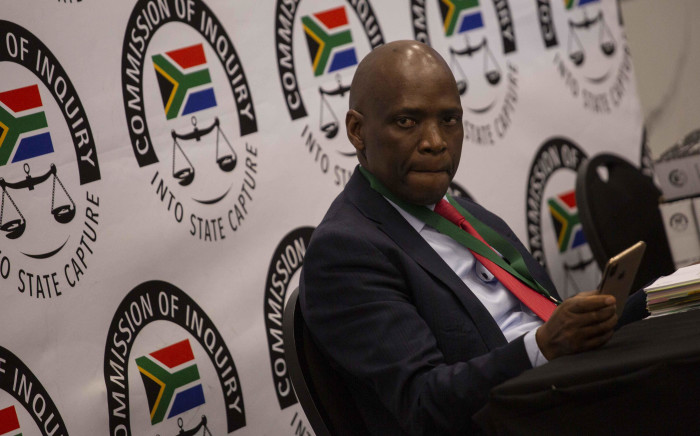 Former SABC COO Hlaudi Motsoeneng at the state capture commission on 10 September 2019. Picture: Abigail Javier/EWN