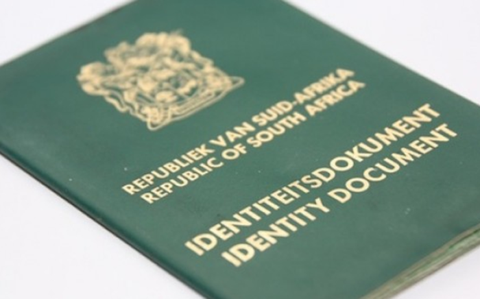 South African Identity Document. Picture: Supplied. 