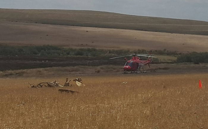 A 57-year-old businessman, Kobus Dicks, was killed when a light aircraft crashed between Swellendam and Bredasdorp. Picture: EMR Private Ambulance.