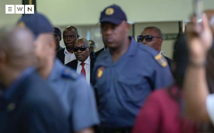 Former President Jacob Zuma arrives at OR Tambo International Airport on 22 February 2020. Picture: Sethembiso Zulu/ EWN