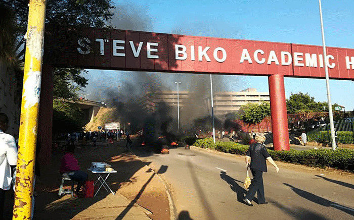 Protest action outside Steve Biko Academic Hospital in Pretoria. Picture: Supplied