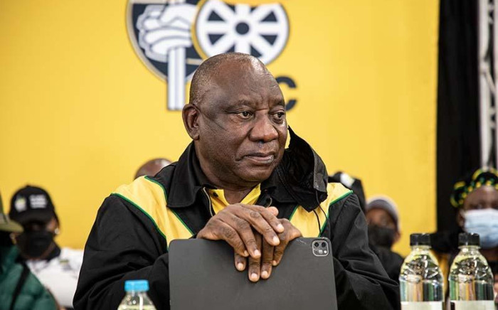 ANC President Cyril Ramaphosa addresses the Limpopo elective conference on 5 June 2022. Picture: Xanderleigh Dookey Makhaza/Eyewitness News