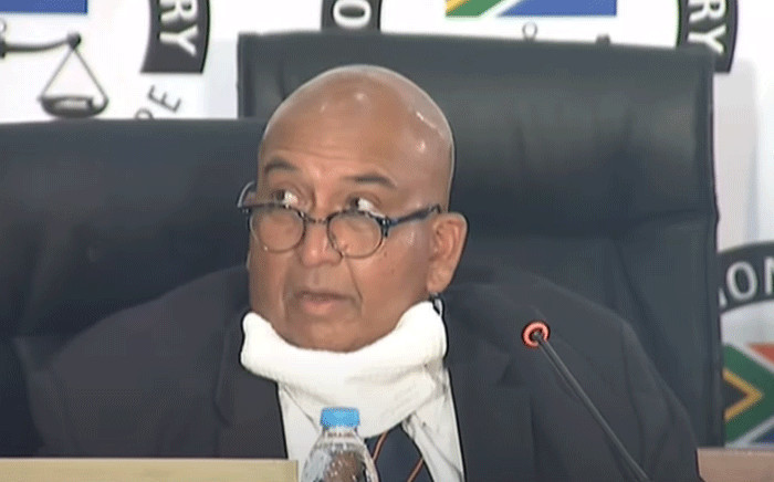Former Eskom board member Pathmanathan Naidoo at the state capture commission on 10 February 2021. Picture: YouTube screengrab.
