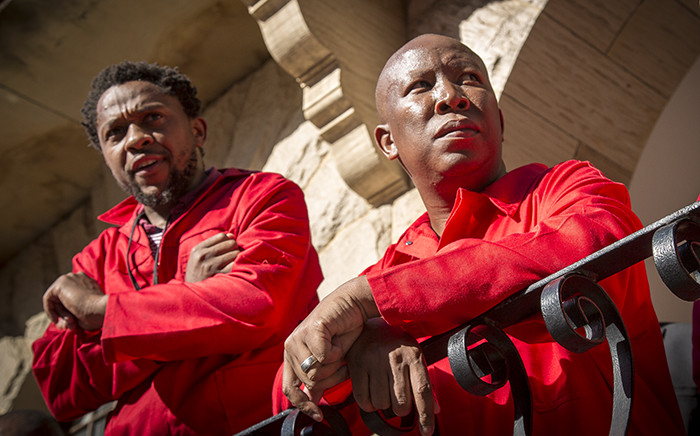 FILE:  The Economic Freedom Fighters (EFF)’s Julius Malema and Mbuyiseni Ndlozi. Picture: Eyewitness News.