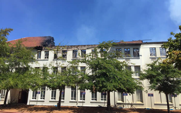 Stellenbosch University fire aftermath