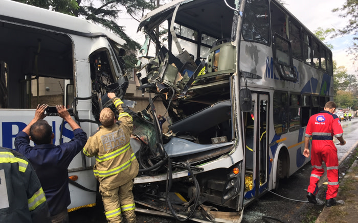 Horror Bus Crash Kills 3, Injures 63