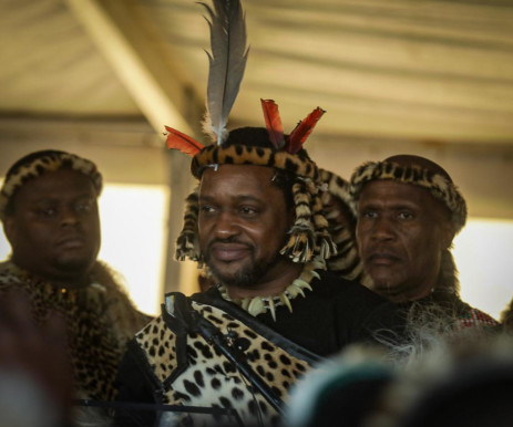 King Misuzulu kaZwelithini at his coronation in Nongoma on 20 August 2022. Picture: Xanderleigh Makhaza/Eyewitness News