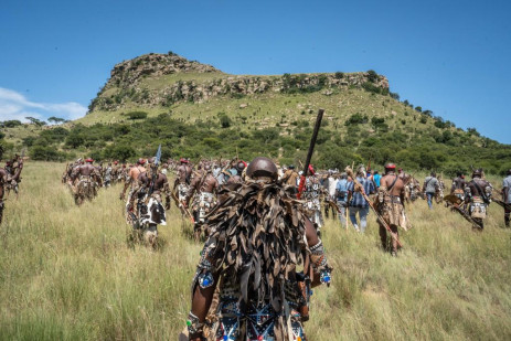 Conmemoración de la batalla de Isandlwana en Nquthu, norte de KZN, el 21 de enero de 2023. Imagen: Eyewitness News/Jacques Nelles