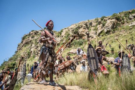 Conmemoración de la batalla de Isandlwana en Nquthu, norte de KZN, el 21 de enero de 2023. Imagen: Eyewitness News/Jacques Nelles