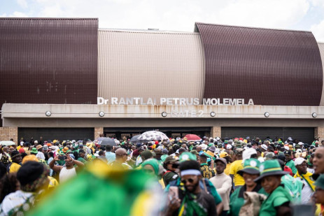 Estadio Dr. Petrus Molemela en Mangaung, donde el ANC celebró su cumpleaños número 111 el 8 de enero de 2023. Imagen: EWN/Jacques Nelles