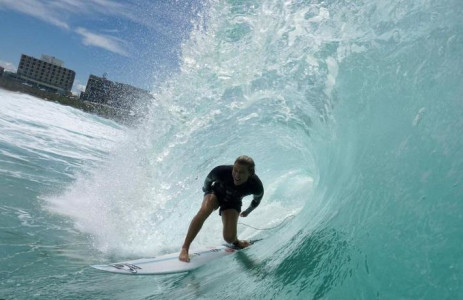 Surfer Sarah Baum qualified for the Paris 2024 Olympic Games through the 2023 ISA World Surfing Games in El Salvador. Picture: fi.casey/ Instagram.