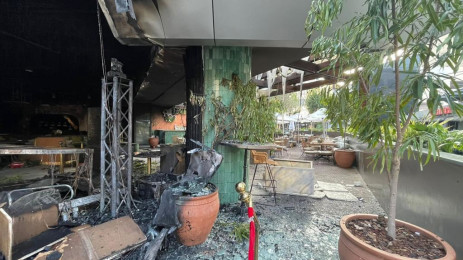 Greenhouse Bar en Sandton Central se ha incendiado.