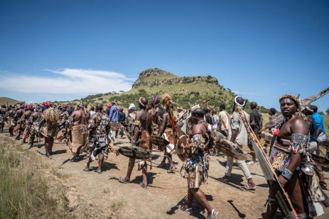 Conmemoración de la batalla de Isandlwana en Nquthu, norte de KZN, el 21 de enero de 2023. Imagen: Eyewitness News/Jacques Nelles