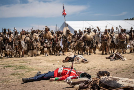   Conmemoración de la batalla de Isandlwana en Nquthu, norte de KZN, el 21 de enero de 2023. Imagen: Eyewitness News/Jacques Nelles