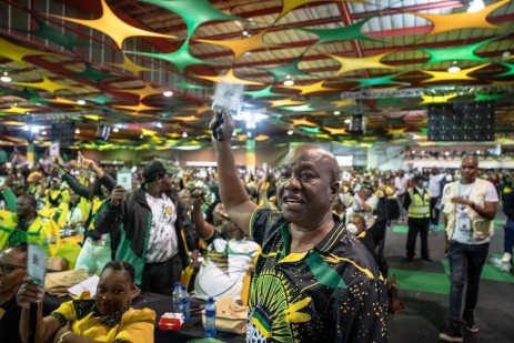 Delegados en la 55.ª Conferencia Nacional Electiva del ANC el 17 de diciembre de 2022. Imagen: EWN/Jacques Nelles