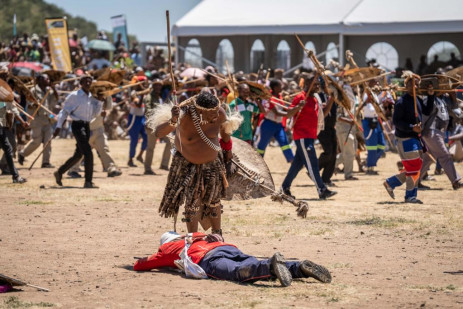   Conmemoración de la batalla de Isandlwana en Nquthu, norte de KZN, el 21 de enero de 2023. Imagen: Eyewitness News/Jacques Nelles