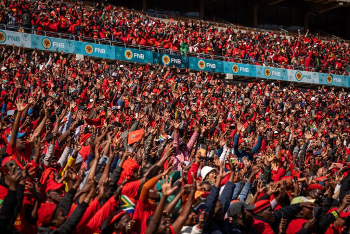 The Economic Freedom Fighters (EFF) tenth anniversary rally at the FNB Stadium on Saturday, 29 July 2023. Picture: Eyewitness News/Rejoice Ndlovu