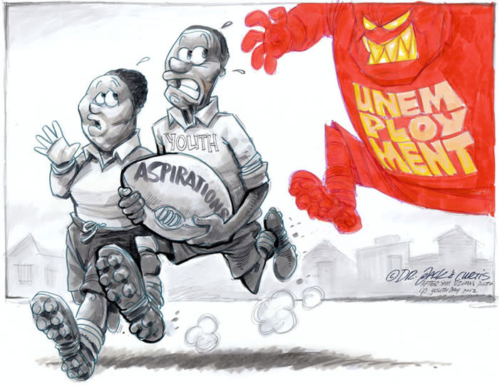 This cartoon first appeared in the City Press newspaper in 2012