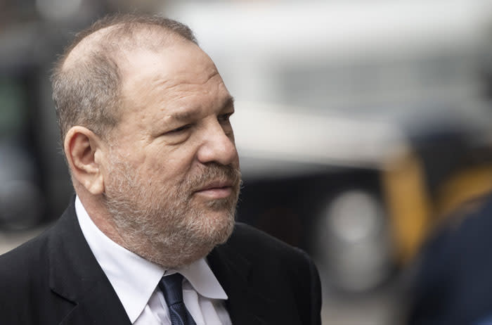 In this file photo taken on 26 April 2019 disgraced Hollywood mogul Harvey Weinstein returns to the State Supreme Court in New York, after a break in a pre-trial hearing over sexual assault charges. Picture: AFP