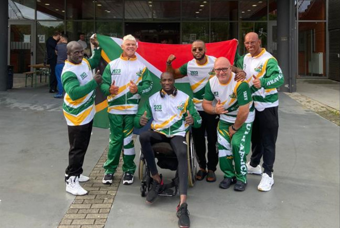 Team South AFrica at the 2023 International Federation of Body Building and Fitness (IBFF) World Championship in Koper, Slovenia. Picture: Supplied.