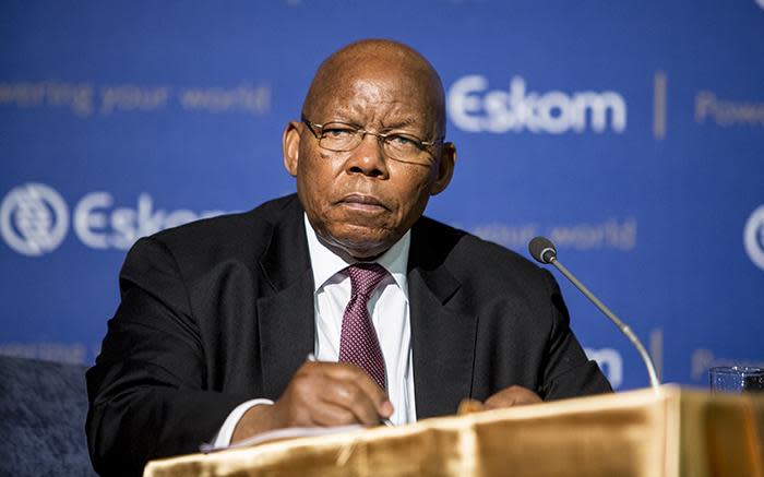 Eskom board chairperson Ben Ngubane addresses a media briefing at the power utility's head office in Johannesburg on 4 November 2016. Picture: Reinart Toerien/EWN