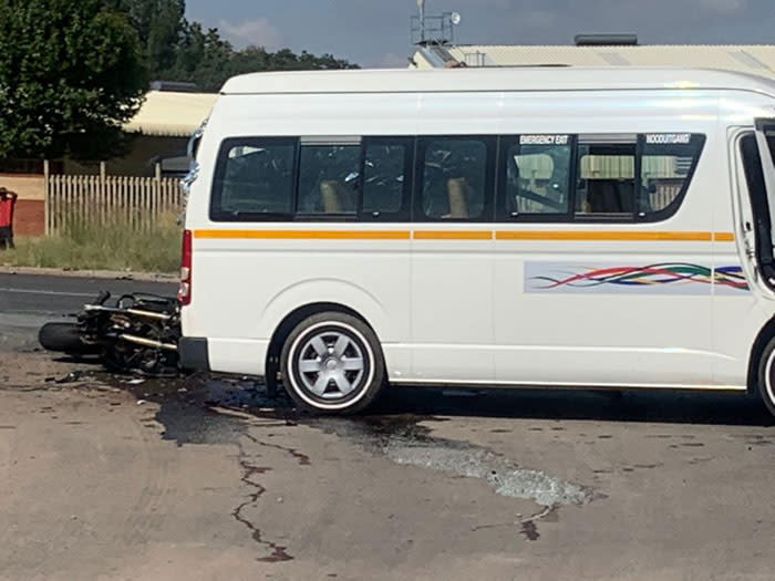 The scene of the accident on Old Pretoria Road in Midrand on 17 February 2020. Picture: Gauteng Education Department