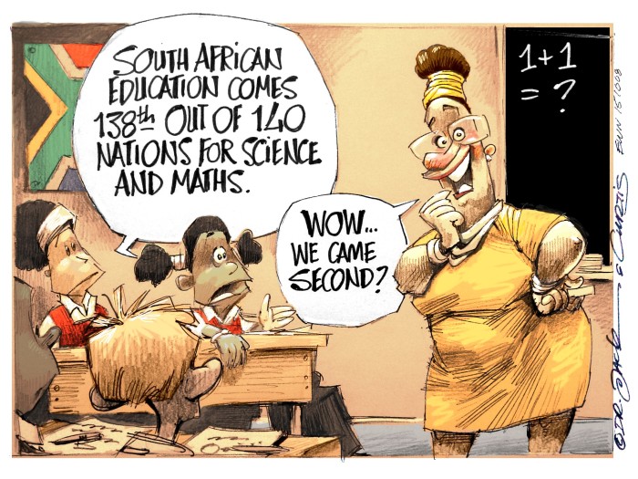 CARTOON: SA's 'quality' education, don't count on it