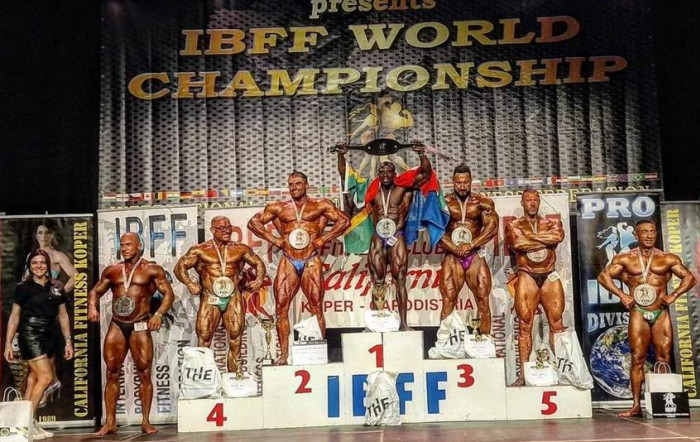 SAPS member Hansie Mokgoshi dominates at the IBFF World Championship in Slovenia. Picture: Supplied.
