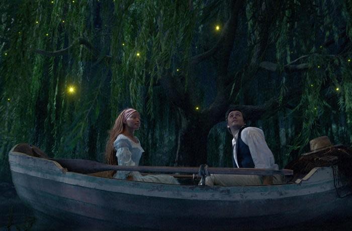 Halle Bailey as Ariel and Jonah Hauer-King as Prince Eric in Disney's 'The Little Mermaid' (2023). Picture: Supplied