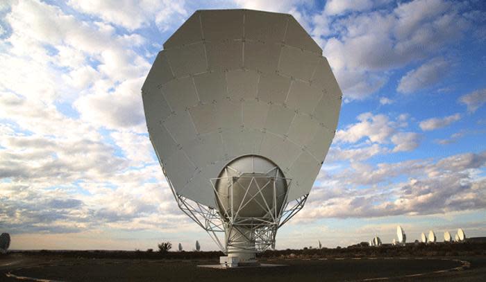 The Square Kilometre Array is a large multi-radio telescope is a project hosted by Australia and South Africa. Sixty-four operational radio telescopes have been launched at the SKA site outside Carnarvon on 14 July 2018. Picture: Kevin Brandt/EWN