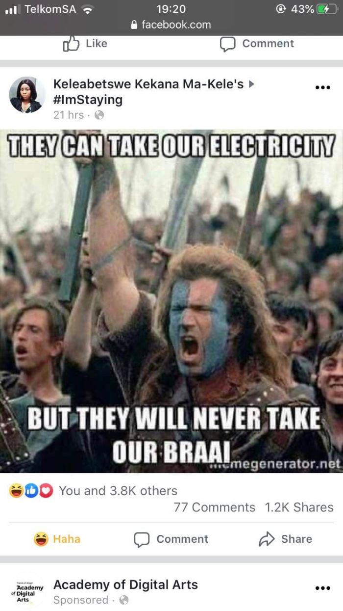 17 funny Eskom memes to help you deal with the tragic absurdity of load  shedding