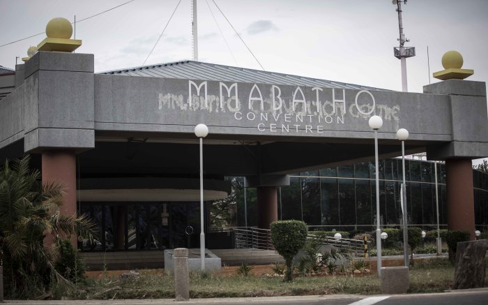 Mmabatho Convention Centre - which hosed big events in the past. - is now abandoned. 