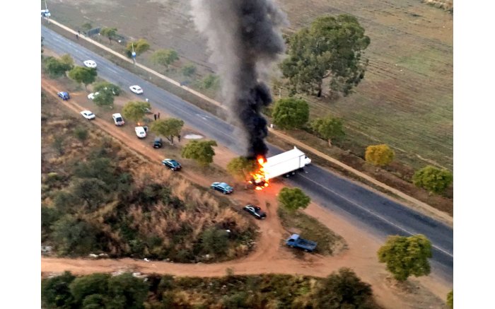 Cars, buses and buildings have been torched in Atteridgeville by angry ANC members. Picture: EWN.