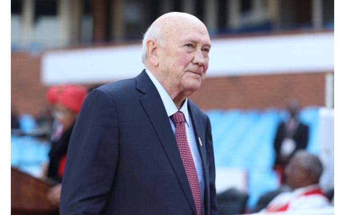 Former deputy president FW de Klerk at the inauguration of Cyril Ramaphosa. Picture: Abigail Javier/EWN