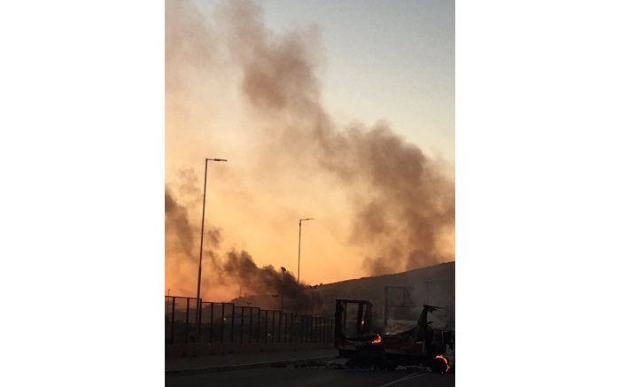 Cars, buses and buildings have been torched in Atteridgeville by angry ANC members. Picture: EWN.