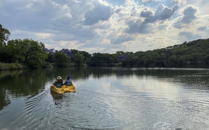 Paddle boat in Klein Kariba Resort.