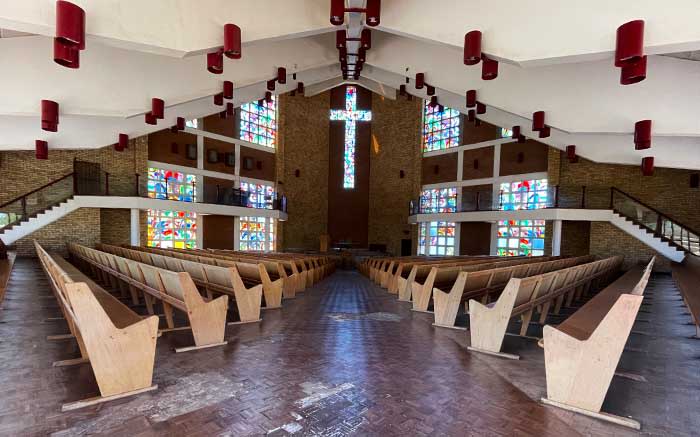 Inside the Unibo chapel.