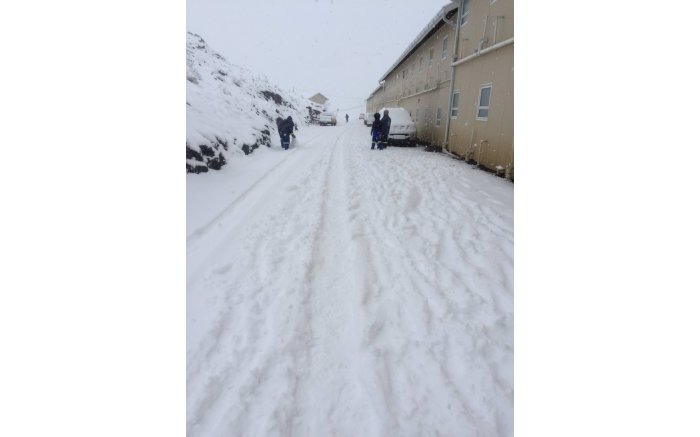 Snowfall in Lesotho. Picture: Snow Report SA via Twitter.