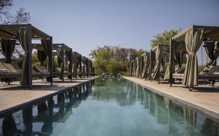 Pool in the Palala game lodge and spa.