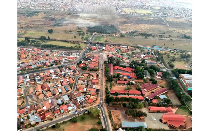 Cars, buses and buildings have been torched in Atteridgeville by angry ANC members. Picture: EWN.