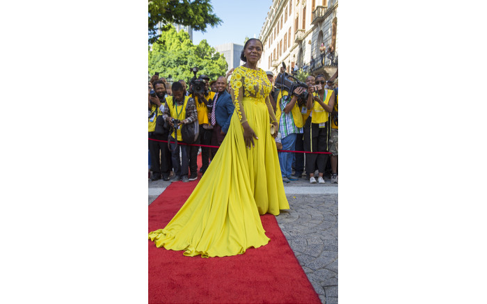 Madonsela told journalists she was wearing yellow to celebrate the new dawn of SA's democracy. Picture: Aletta Harrison/EWN