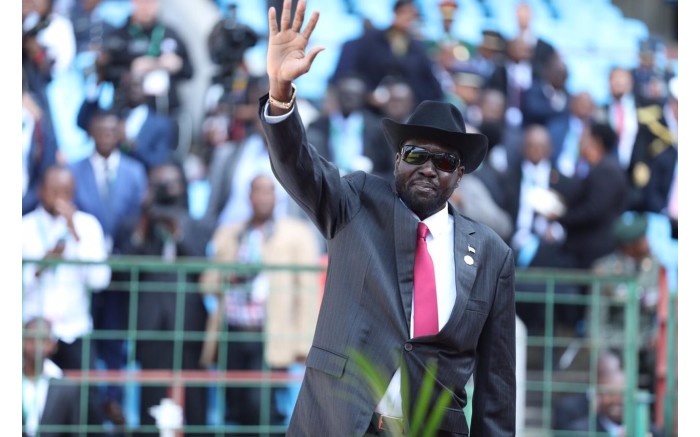 South Sudan's President Salva Kiir arrives for the inauguration of President-elect Cyril Ramaphosa. Picture: Abigail Javier/EWN