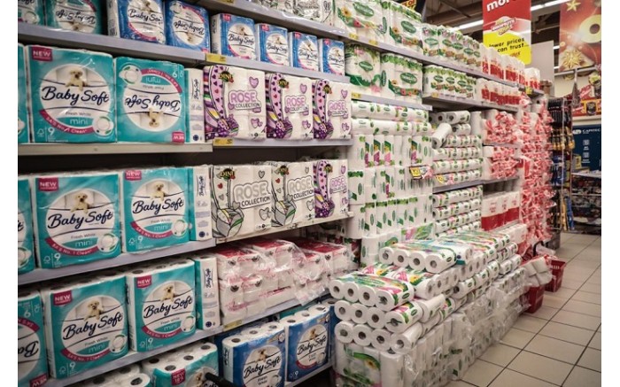 The toilet paper aisle has barely been touched during this Black Friday.