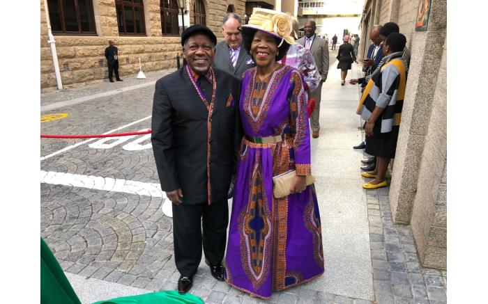 African Christian Democratic Party leader Kenneth Meshoe and his wife. 