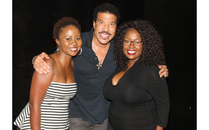 Philicity & Lebo from the Breakfast Xpress team with Lionel Richie.