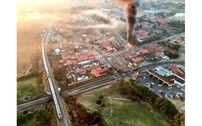 Cars, buses and buildings have been torched in Atteridgeville by angry ANC members. Picture: EWN.