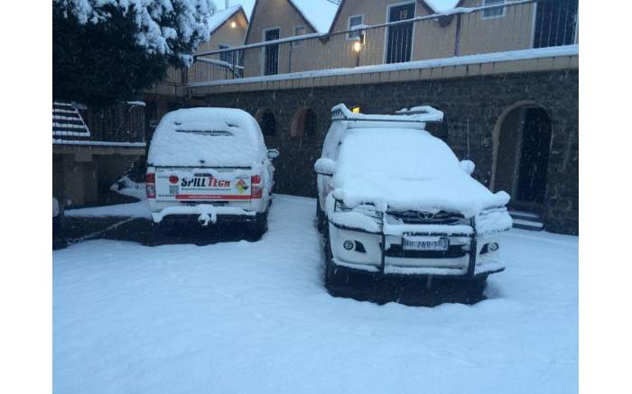 Snowfall in Lesotho. Picture: Snow Report SA via Twitter.