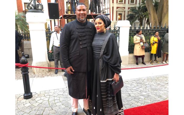 ANC MP Mandla Mandela and his wife Raabia. BM