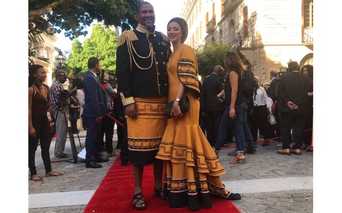 Mandla Mandela and his wife Rabia.