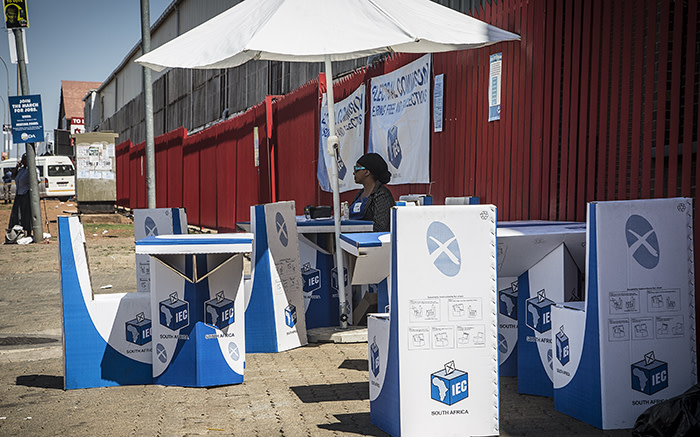 A temporary registration station set up in Denver, Johannesburg after protests left registration venues closed. Picture: Reinart Toerien/EWN